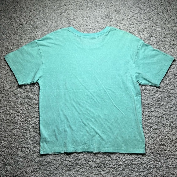 American Eagle Shirt Womens Small Crewneck Tee Crop Top Sail Boat Beach Casual - Picture 3 of 3